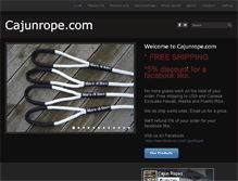 Tablet Screenshot of cajunrope.com